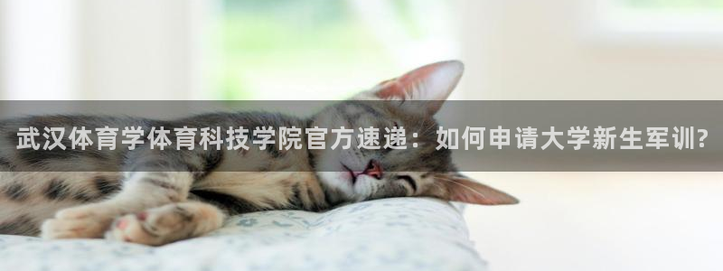 武汉体育学体育科技学院官方速递：如何申请大学新生军训?
