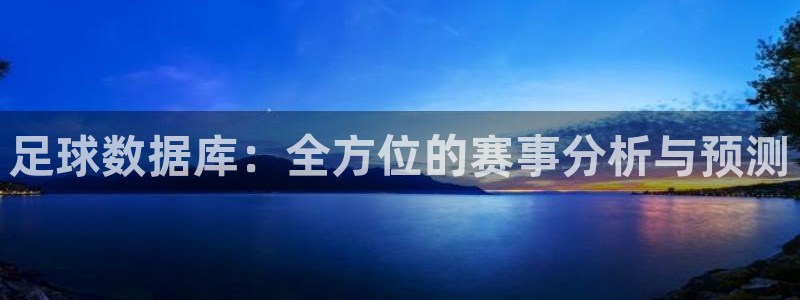 足球数据库：全方位的赛事分析与预测